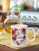 3D Valentines Day Heart Flower Mug Perfect Gift for Secret Valentine Love v1