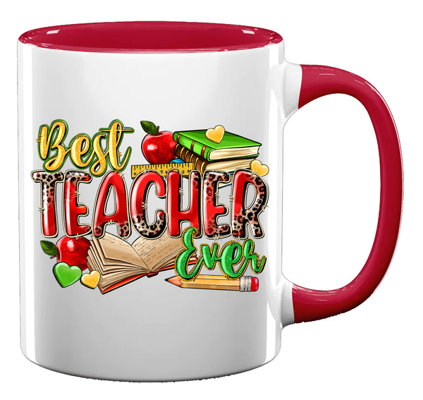 Best Teacher Ever Gift Tea Coffee Mug Thank You Present Teacher School v3