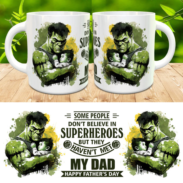 Fathers Day Daddy My Superhero Mug Tea Coffee Mug Gift Dad Daddy Fathers Day V4