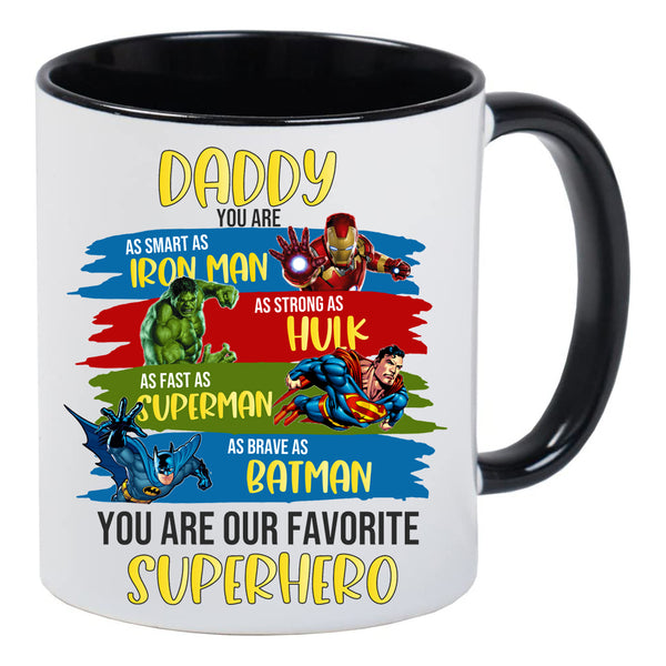 Fathers Day Daddy My Superhero Mug Tea Coffee Mug Gift Dad Daddy Fathers Day V5