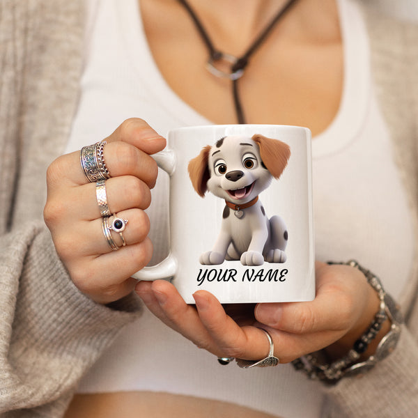 Cute Dog Animal Funny Novelty Mug Personalised Adult Kids Children's Gift