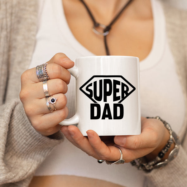 Super Dad Mug Personalised Customised Gift Present Birthday Christmas Fathers Day Dad Daddy Grandad Ceramic Coffee Cup Drinkware Tea