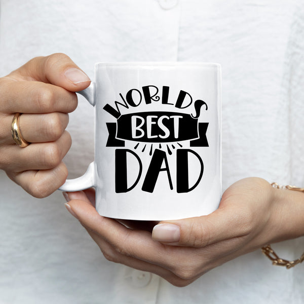 Worlds Best Dad Mug Personalised Customised Gift Present Birthday Christmas Fathers Day Dad Daddy Grandad Ceramic Coffee Cup Drinkware Tea