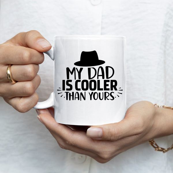 My Dad is Cooler Than Yours Mug Personalised Customised Gift Present Birthday Christmas Fathers Day Dad Daddy Grandad Ceramic Coffee Cup Drinkware Tea
