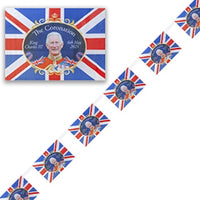 King Charles III Coronation 2023 Union Jack Bunting Banner Party Decorations Flag Street Party small