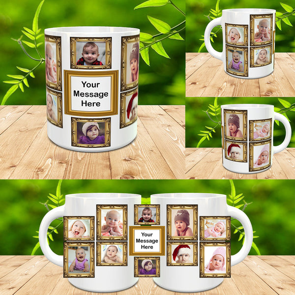 10 Photo Personalised Name Photo Mug Cup Gift Birthday Present Xmas New V2