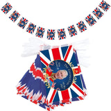 King Charles III Coronation 2023 Union Jack Bunting Banner Party Decorations Flag Street Party Large