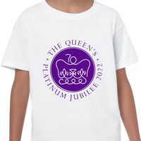 Kids T-Shirt Queen Elizabeth II Platinum Jubilee 2022 Celebration 70 Years Top v3