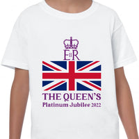 Kids T-Shirt Queen Elizabeth II Platinum Jubilee 2022 Celebration 70 Years Top v4