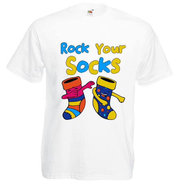 Rock Your Socks Down Syndrome Day T-shirt 2022 Adult Kids Children's Novelty Charity