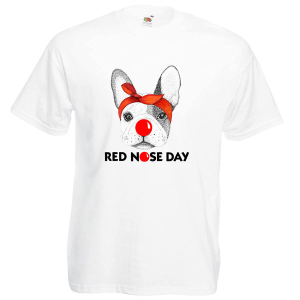 Red Nose Day T-shirt Funny 2023 School Day Adult Kids Children's Novelty Charity BULLDOG 1