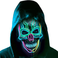 Halloween Luminous Mask With EL Wi 3 Flashing Modes