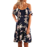 Ladies Summer Floral Ruffles Dress