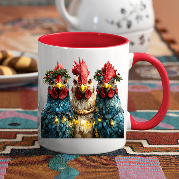 Chicken Mug - Funny Novelty Coffee Mug Gift/Present for Xmas - Tea/Coffee Ceramic Cup 11oz