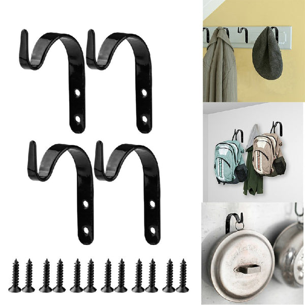 4pcs Metal Hanging Brackets Outdoor Garden Plant Hanger or Wall Hook Home Decor