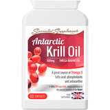 Antarctic Krill Oil 500mg Omega Marine oil 60 capsules A source of Omega 3 and astaxanthin