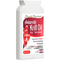 Antarctic Krill Oil 500mg Omega Marine oil 60 capsules A source of Omega 3 and astaxanthin