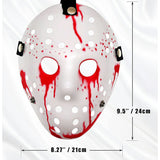 Horror Costume Mask Cosplay Apprarels for Halloween Party Masquerade Props - White