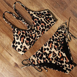 High Waist Bikini Leopard Bikini Women Push Up Swimsuit