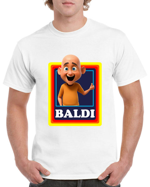 Baldi Man T-shirt - Birthdays Christmas Funny Gift Presents Fathers Day Celebration Novelty