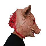 Halloween Horror Latex Rotten Face Pig Head Mask