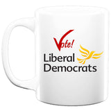 Mug 325 ml – Vote Liberal Democrats – UK 2024 Politics Election – United Kingdom – 325 ml – White – General Election Support your Party Fan art Item Liberal Democrats Victorious Winner