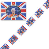 King Charles III Coronation 2023 Union Jack Bunting Banner Party Decorations Flag Street Party Large