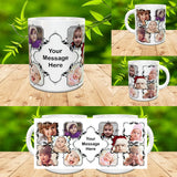 10 Photo Personalised Name Photo Mug Cup Gift Birthday Present Xmas New V1