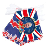 King Charles III Coronation 2023 Union Jack Bunting Banner Party Decorations Flag Street Party Large