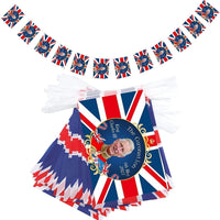 King Charles III Coronation 2023 Union Jack Bunting Banner Party Decorations Flag Street Party small