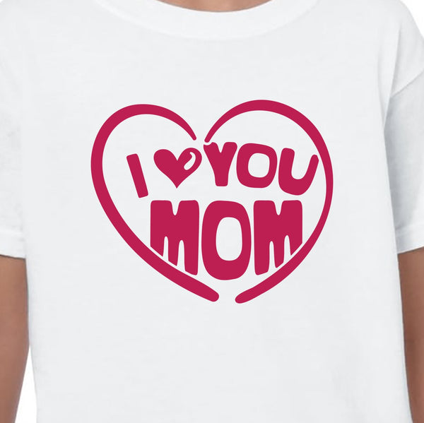 Mothers Day Gift Mum Birthday Novelty Printed T-Shirt Funny Heart Nana Mom v5